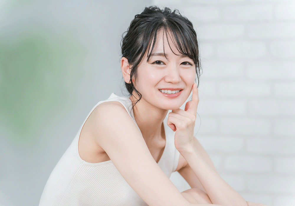 笑顔の女性